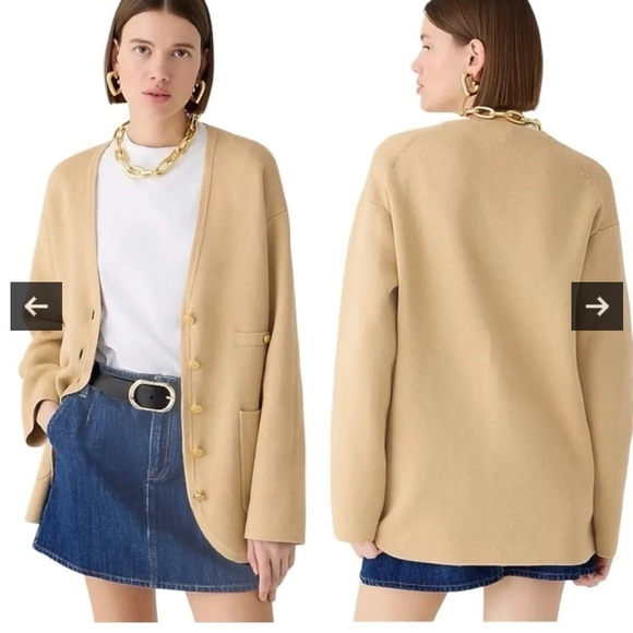 J.Crew Knit Cardigan sweater coat V neck oversized size XXS - Picture 8 of 8